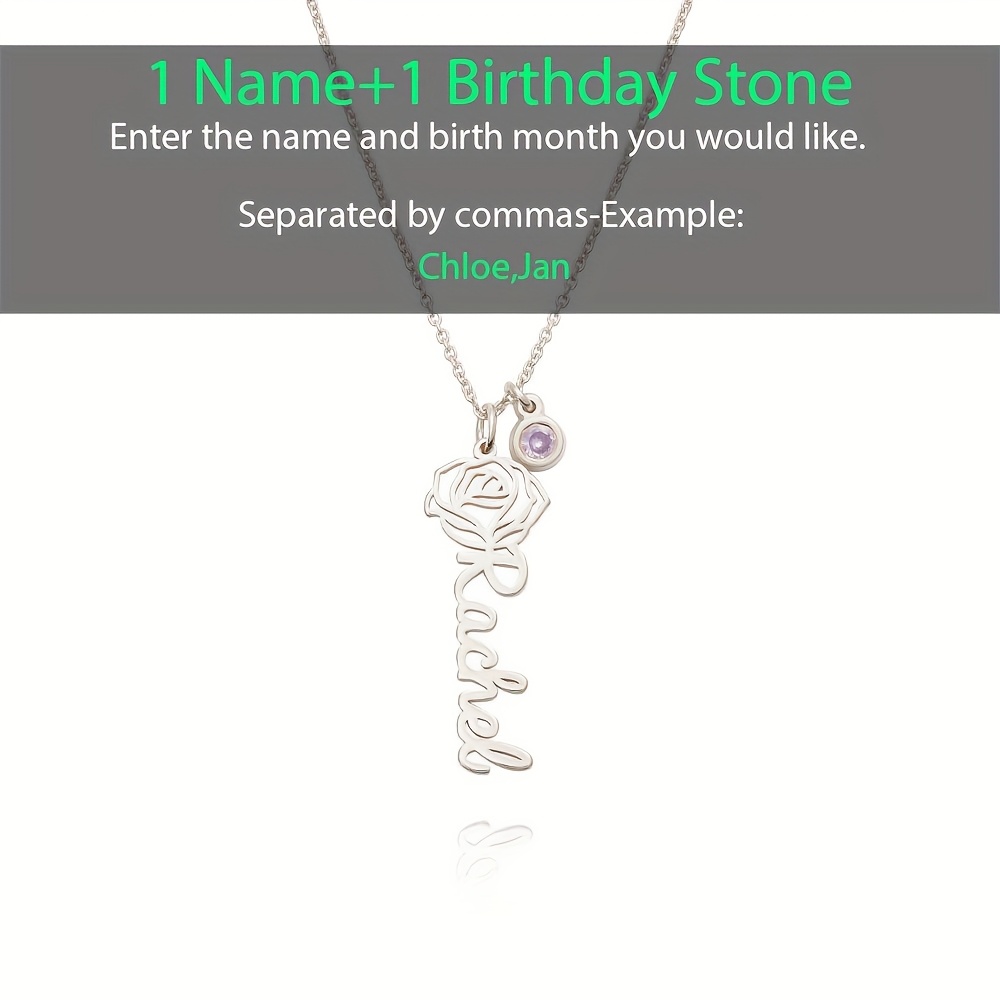 18K Gold-Plated Customizable Name Pendant Necklace, Exquisite Gift